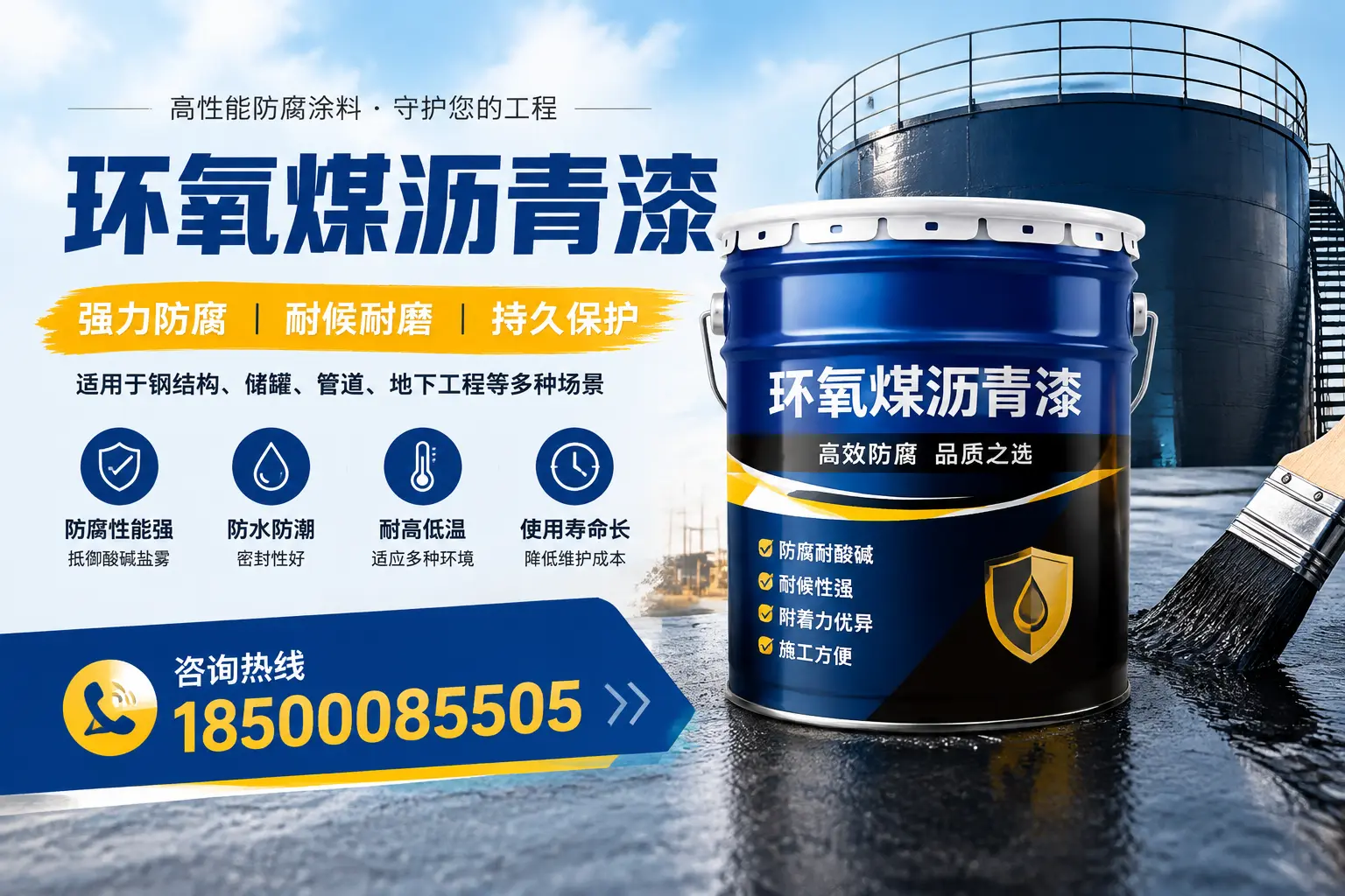 环氧煤沥青漆在工业中的应用，伊犁企业的选择